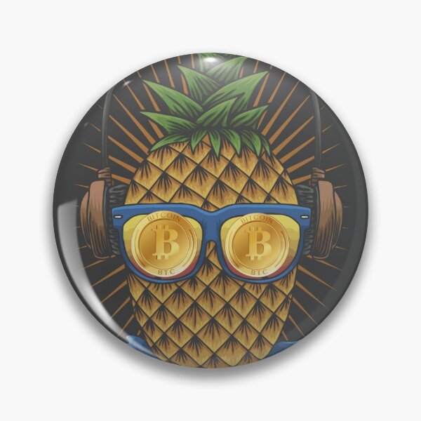 Artikelvorschau, Krypto Bitcoin Lustiges Geschenk Cooles Ananas-Design entworfen und verkauft von Easy-Pro-Books.