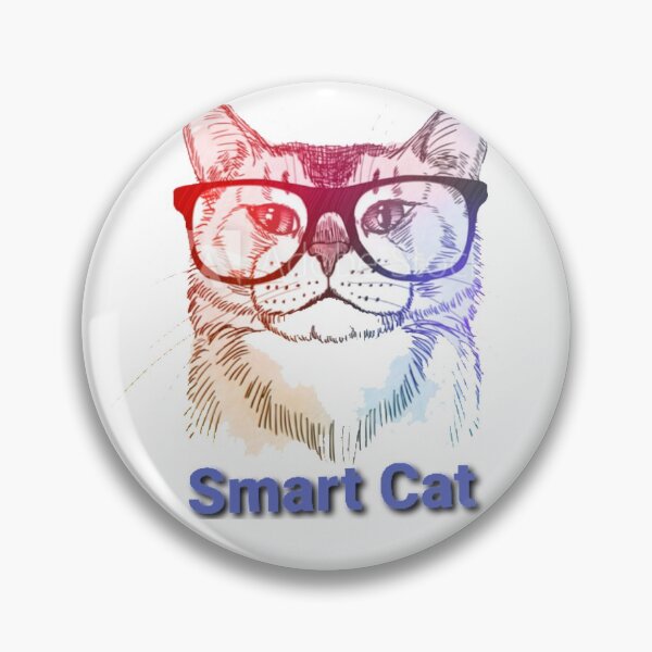 Item preview, Smart Cat wearing glasses designed and sold by slashrose4ever.