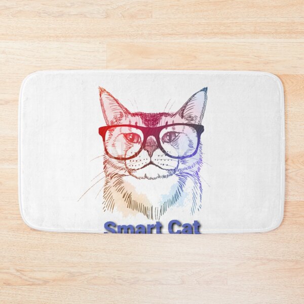 Item preview, Smart Cat wearing glasses designed and sold by slashrose4ever.