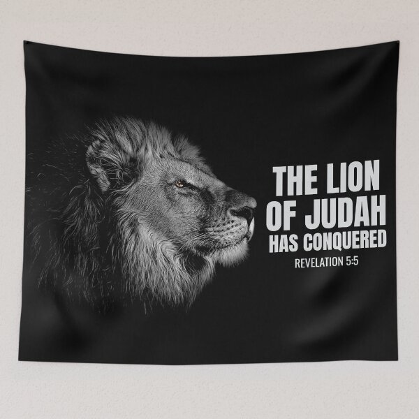 Item preview, Christian Bible verse - The Lion of Judah Has Conquered designed and sold by ChristianLife.