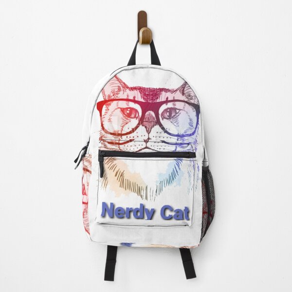 Item preview, Nerdy Smart Cat wearing glasses designed and sold by slashrose4ever.