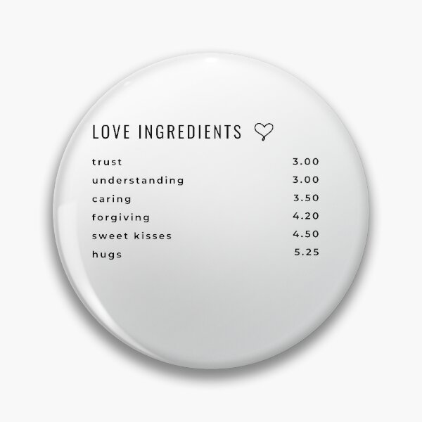 Item preview, The Ingredients of Love. designed and sold by Marshmello-.