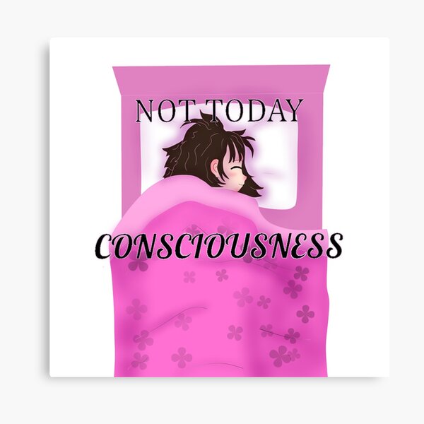 Not Today Consciousness Canvas Print