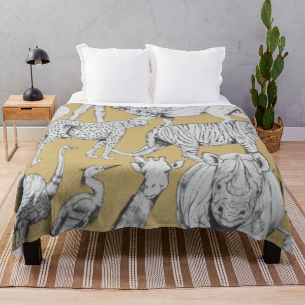 Aperçu de l'œuvre Animaux de la jungle jaune créée et vendue par WearWolfDesigns.