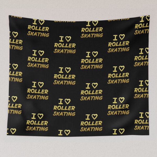 Item preview, Gold I Love Roller Skating  designed and sold by Mochi-Merch.