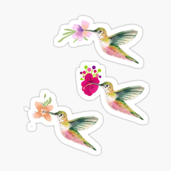 Artikel-Vorschau von Pack Stickers Kleine bunte Vögel Symbol Joie de Vivre, designt und verkauft von iziskosmos.