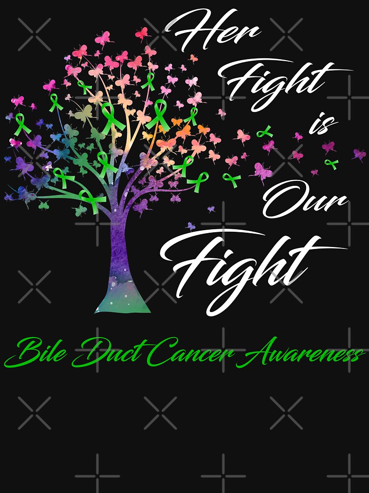 Discover Her Fight Is Our Fight Bile Duct Cancer Awareness Classic T-Shirt
