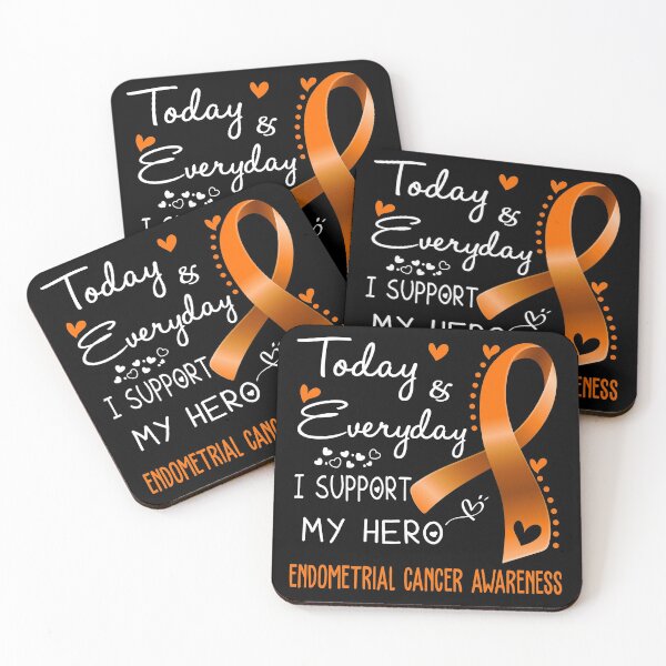 Item preview, Today And Everyday I Support My Hero Endometrial Cancer Awareness Warrior Gifts designed and sold by hvoid41.