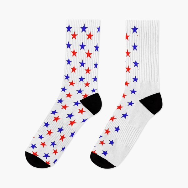 Item preview, Red & Blue Stars Pattern designed and sold by artistoutfitter.