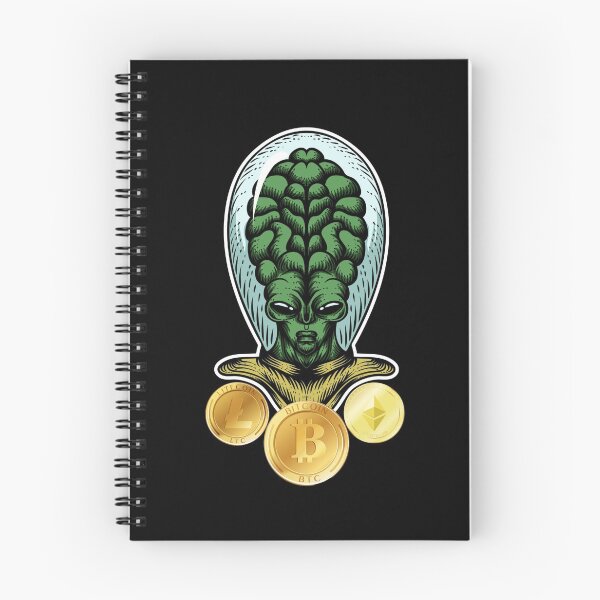 Item preview, Funny Cryptocurrencies Alien Gift designed and sold by Easy-Pro-Books.