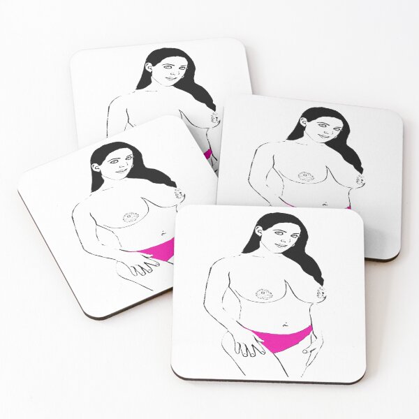 Item preview, Erotic woman, Nude woman with big boobs, Naked female body, Minimalist art work designed and sold by ArtworkByNina.