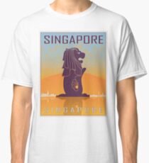 Singapore vintage poster Classic T-Shirt