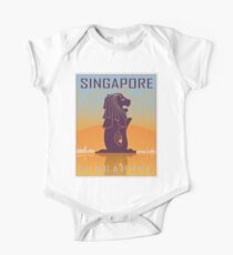Singapore vintage poster One Piece - Short Sleeve