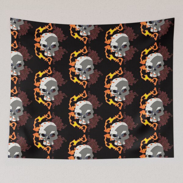 Item preview, Fire skull and red rose designed and sold by GAP90.
