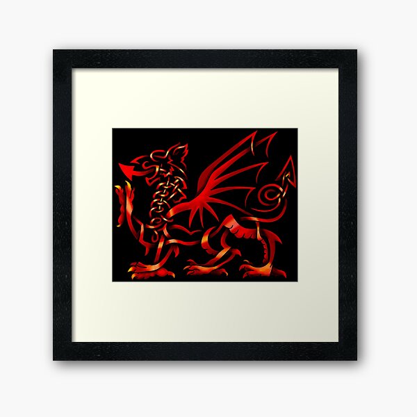 Item preview, Celtic Welsh Dragon designed and sold by SpikyLlama.