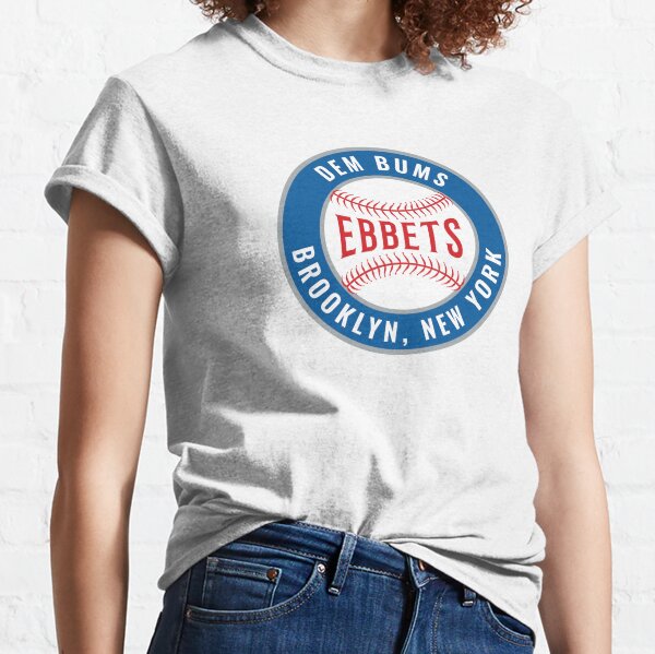 Retro Brooklyn Bums New York Baseball Ebbets Field Baseball Sleeve Shirt