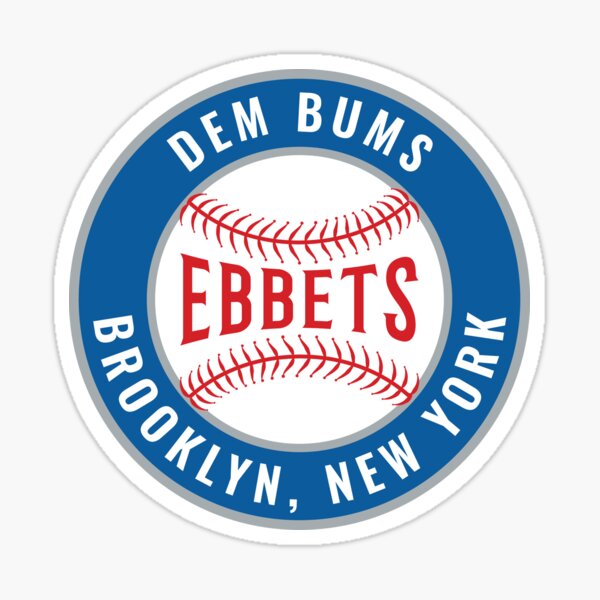 Defunct Brooklyn Dodgers baseball team emblem scratched style Sticker for  Sale by Qrea