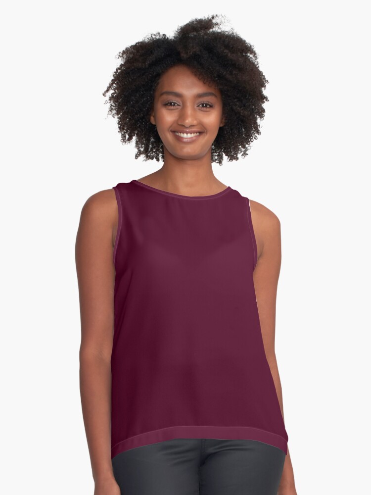 Dark Cherry-Colored Sleeveless Top for Sale by PharrisArt