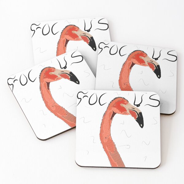 Item preview, Focus flamingo (plain white) designed and sold by Spikynbougiee.