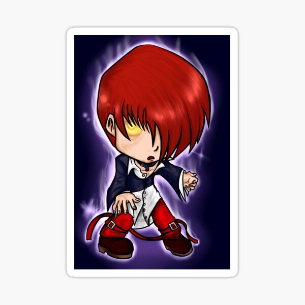 IORI YAGAMI Sticker for Sale by d0gswithknives