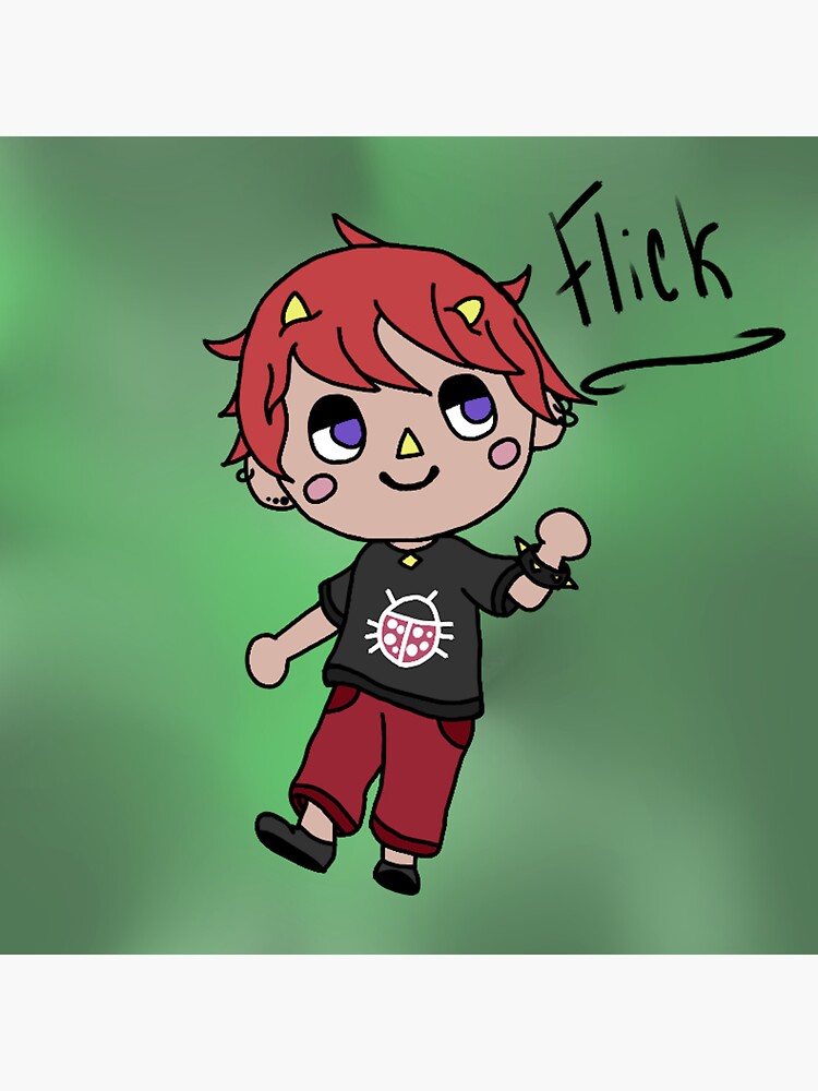 "Villager Flick" Sticker for Sale by PhanIsNotSeptic Redbubble