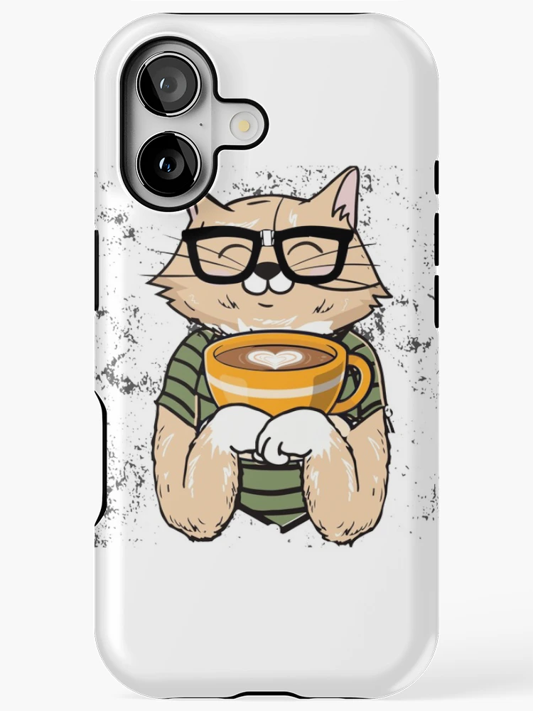 Coffee + Cat iPhone Case