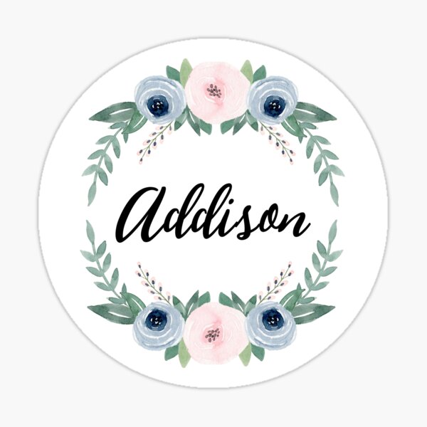 Addison Sticker For Sale By Alexaferragamo Redbubble