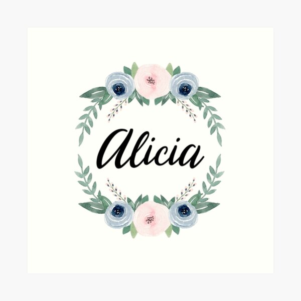 Alicia Name Art Prints | Redbubble