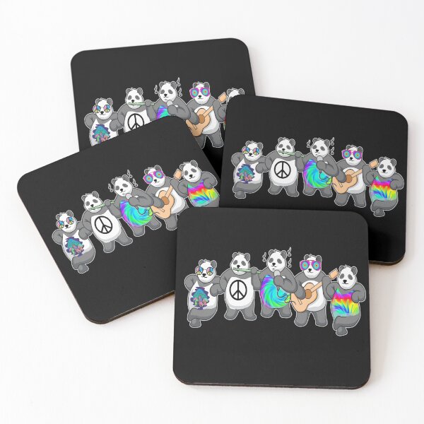 Artikelvorschau, Lustige Hippie Band of Pandas Friedenszeichen Gitarre süß entworfen und verkauft von funnytshirtemp.