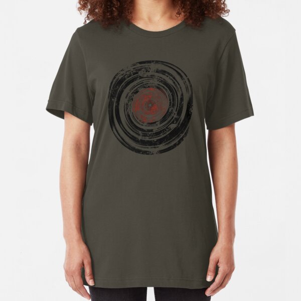 Old Vinyl Records Urban Grunge Slim Fit T-Shirt