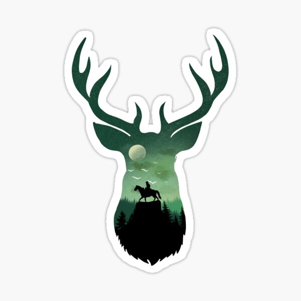 Deer Footprints Sticker