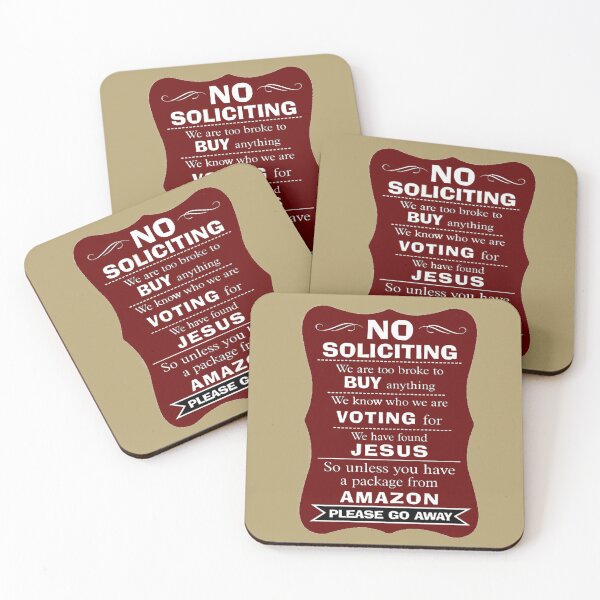 Item preview, NO SOLICITING designed and sold by THE AMERICAN TEEVANGELIST.