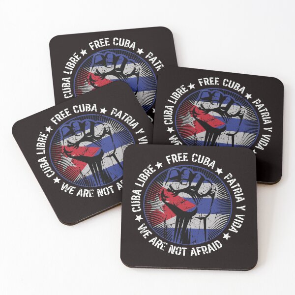 Item preview, Free Cuba Libre Patria Y Vida We ARe Not Afraid designed and sold by The Masked Designer.