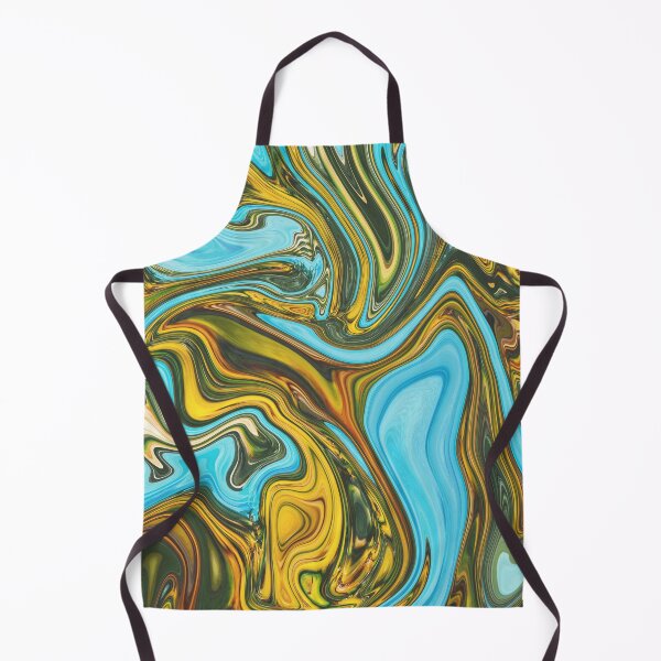 Artikelvorschau, Glossy Yellow Fluid in Light Blue Color entworfen und verkauft von Flydea.