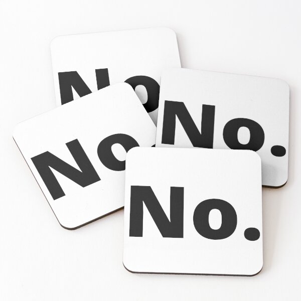 Item preview, No. (No is a complete sentence) designed and sold by beccajean1.