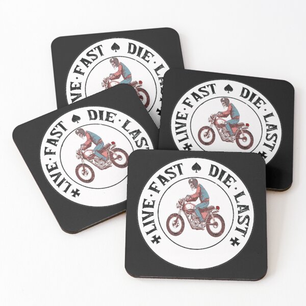Item preview, live fast die last motorcycle helmet sticker designed and sold by hotifroti.
