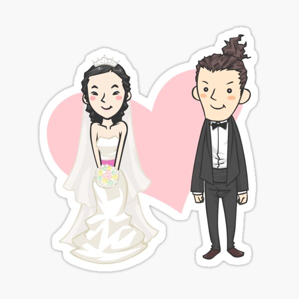 Happy Wedding Sticker