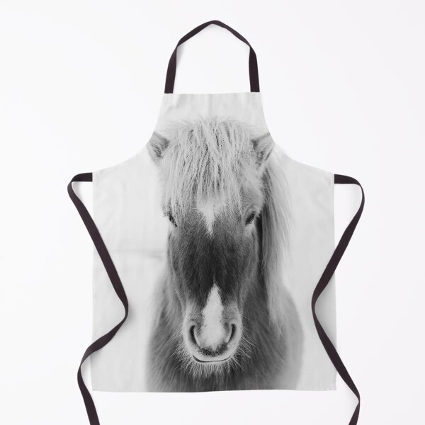 Item preview, Icelandic Horse Portrait, black and white designed and sold by Amy Brinkman.