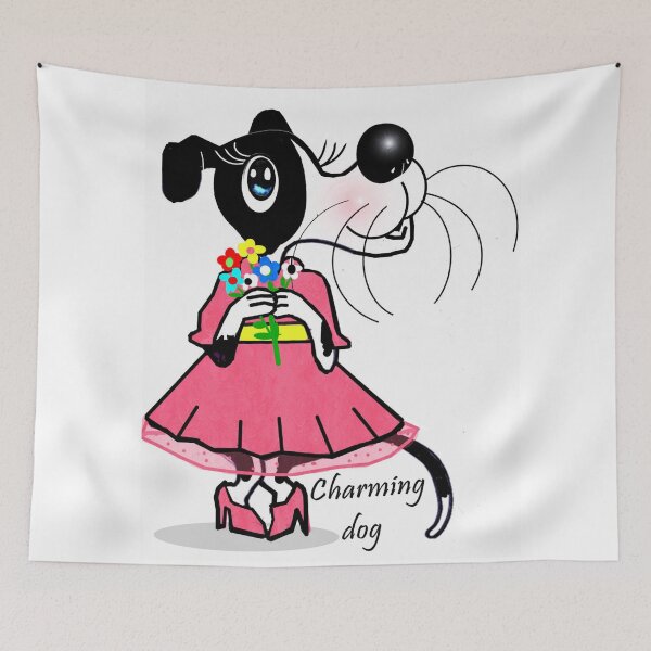 Item preview, Charming dog  designed and sold by Shirley cute art .