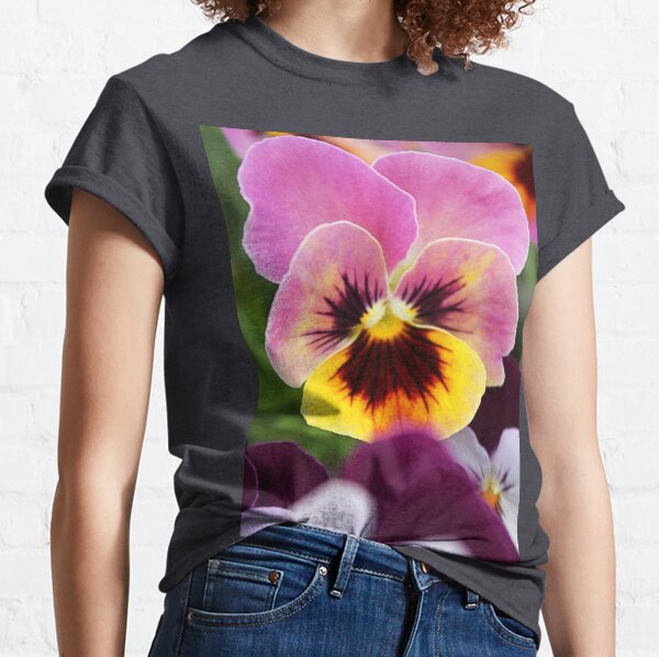 Italian Garden - Colorful Pansy Classic T-Shirt