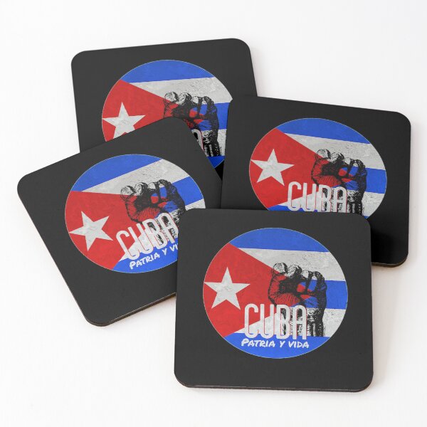 Item preview, Cuba, Patria Y Vida Cuba Flag vintage retro designed and sold by hasondx.