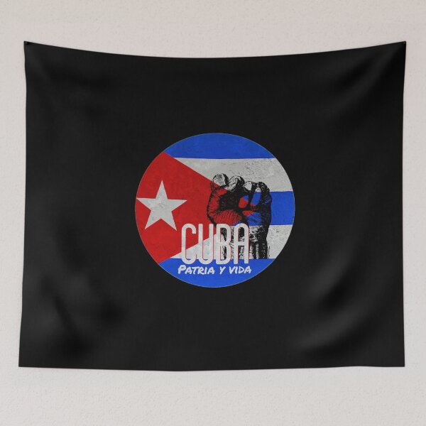 Item preview, Cuba, Patria Y Vida Cuba Flag vintage retro designed and sold by hasondx.
