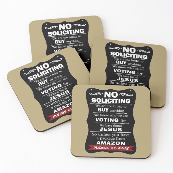 Item preview, NO SOLICITING designed and sold by THE AMERICAN TEEVANGELIST.