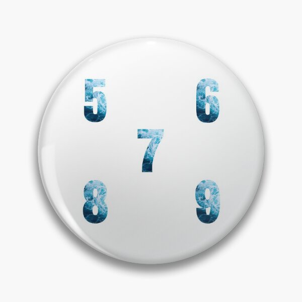 Item preview, Ocean Waves Numbers Sticker Pack (5, 6, 7, 8, 9) designed and sold by LiveAndGlow.