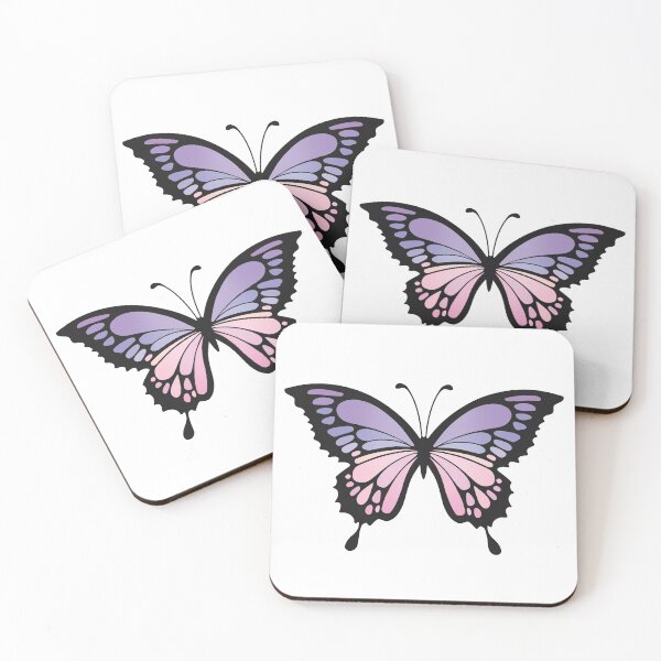 Artikelvorschau, Schmetterlings-Illustrationsdesign - Lila/Rosa detaillierte Flügel (Design 24) entworfen und verkauft von HJacka.