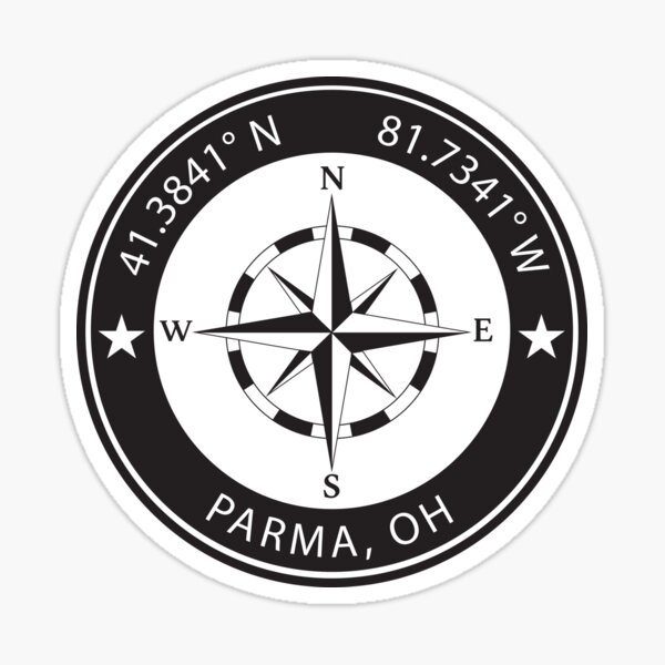 Item preview, Parma, Ohio Geographical Coordinates designed and sold by TeeOhGraphics.