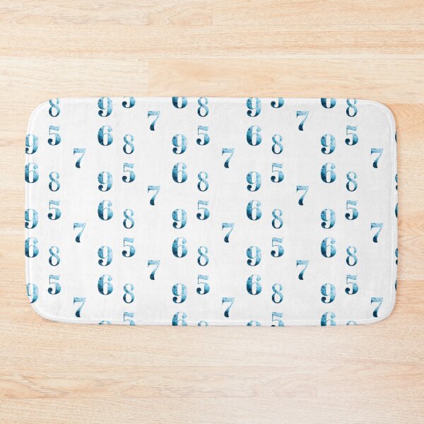 Item preview, Ocean Waves Numbers Sticker Pack (5, 6, 7, 8, 9) designed and sold by LiveAndGlow.