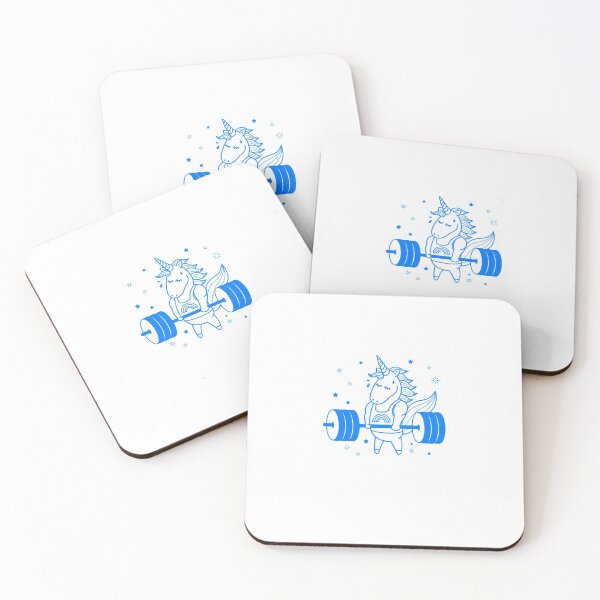 Item preview, Unicorn Deadlift White - Funny Gym designed and sold by GymWearDepot.