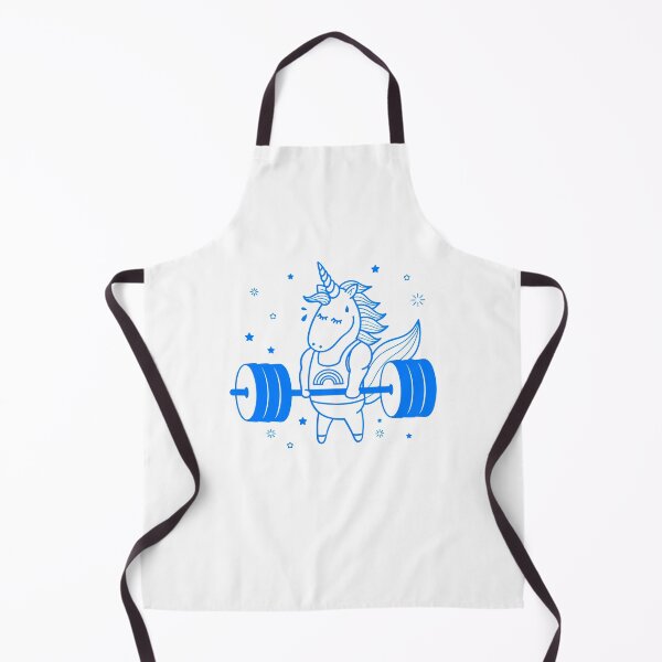 Item preview, Unicorn Deadlift White - Funny Gym designed and sold by GymWearDepot.