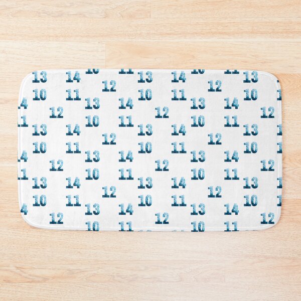 Item preview, Ocean Waves Numbers Sticker Pack (10, 11, 12, 13, 14) designed and sold by LiveAndGlow.